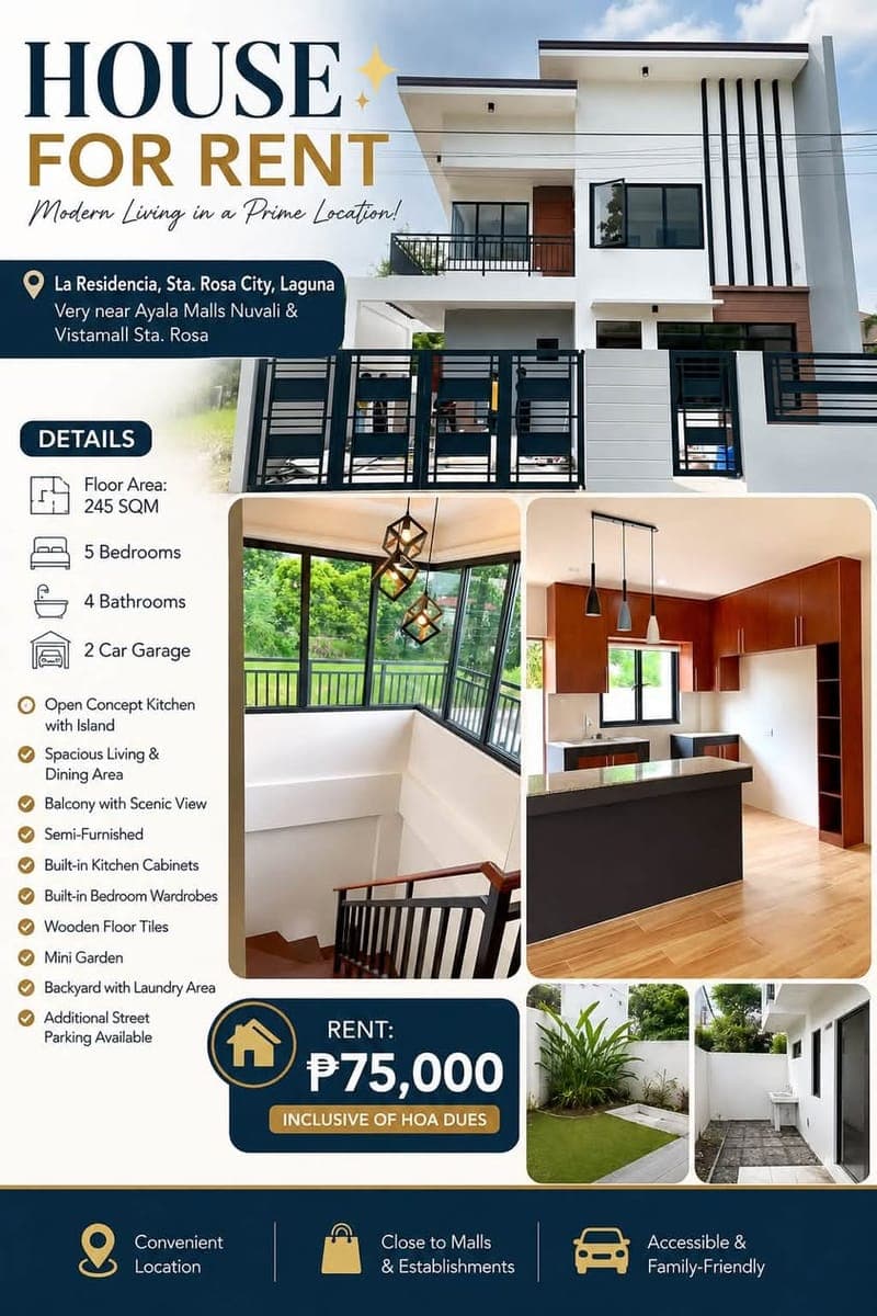 🏡 HOUSE FOR RENT | SOUTH FORBES, NUVALI & LAGUNA & NEARBY AREAS - photo 1