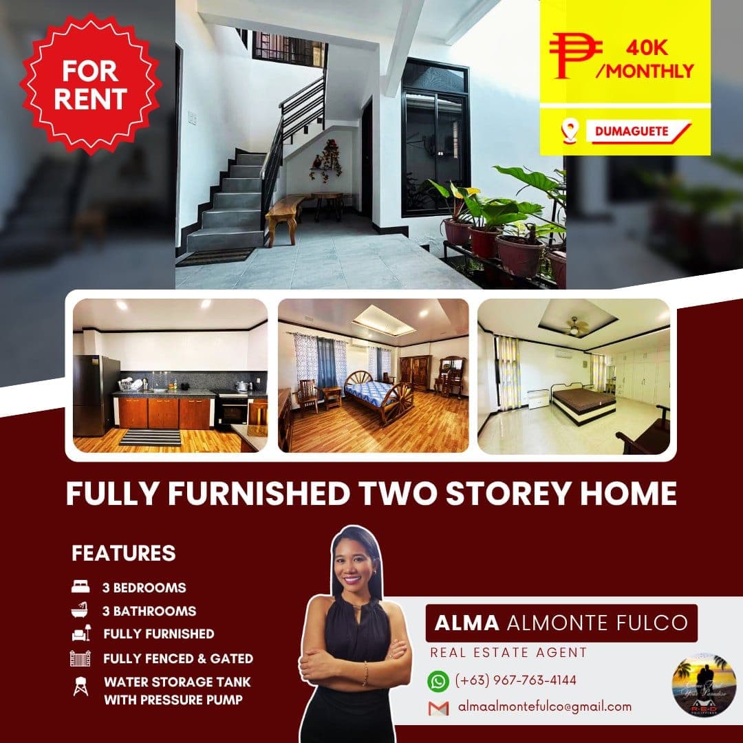 **🏠 FOR RENT – Fully Furnished 3BR Home in Daro, Dumaguete City** - photo 1