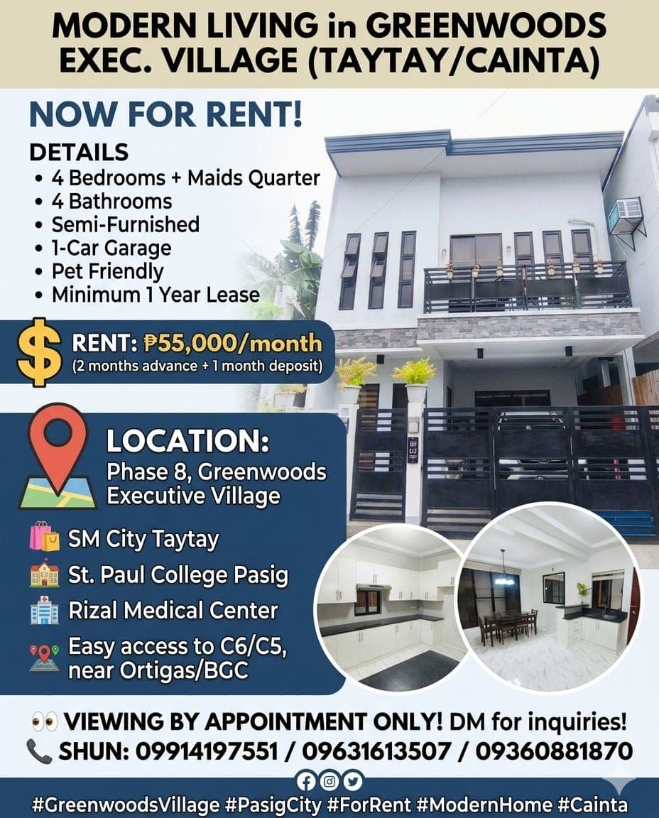 🏡 HOUSE FOR RENT / LEASE @ 55,000 MONTHLY - photo 11