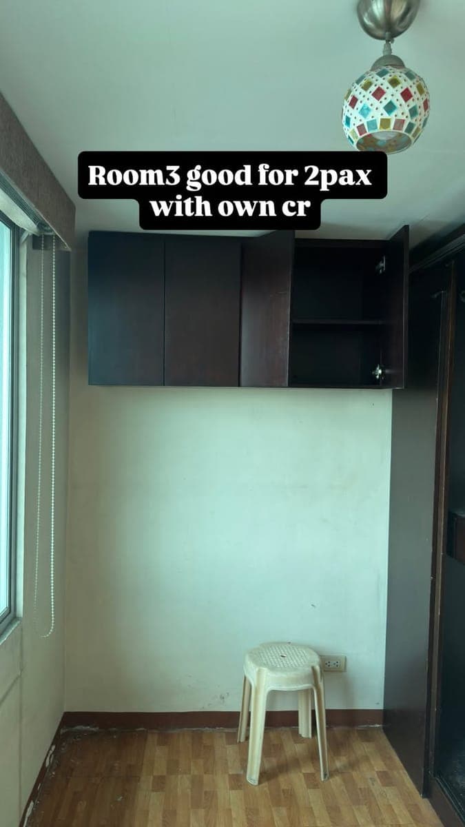 Solo room for rent( condo sharing) Fully furnished with aircon and built in cabinets - photo 5