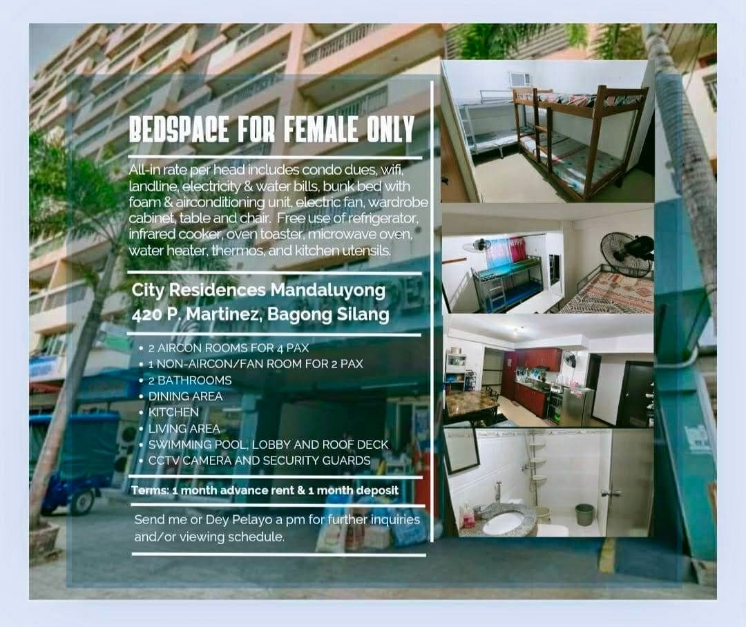 AVAILABLE FEMALE CONDO SHARING-BEDSPACER - photo 1