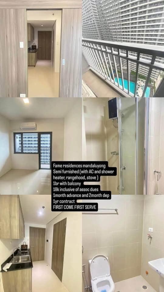 FAME RESIDENCES & SUNSHINE 100 mandaluyong FOR RENT 📌 READ DETAILS BELOW photos⬇️ - photo 3