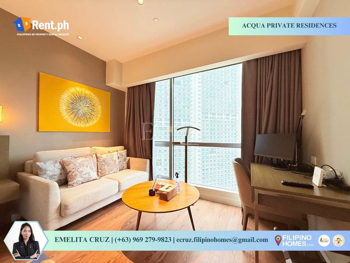 HOTEL VIBE STUDIO WITH ROCKWELL VIEW FOR LEASE AT NOVOTEL SUITES AT ACQUA PRIVATE RESIDENCES - photo 1