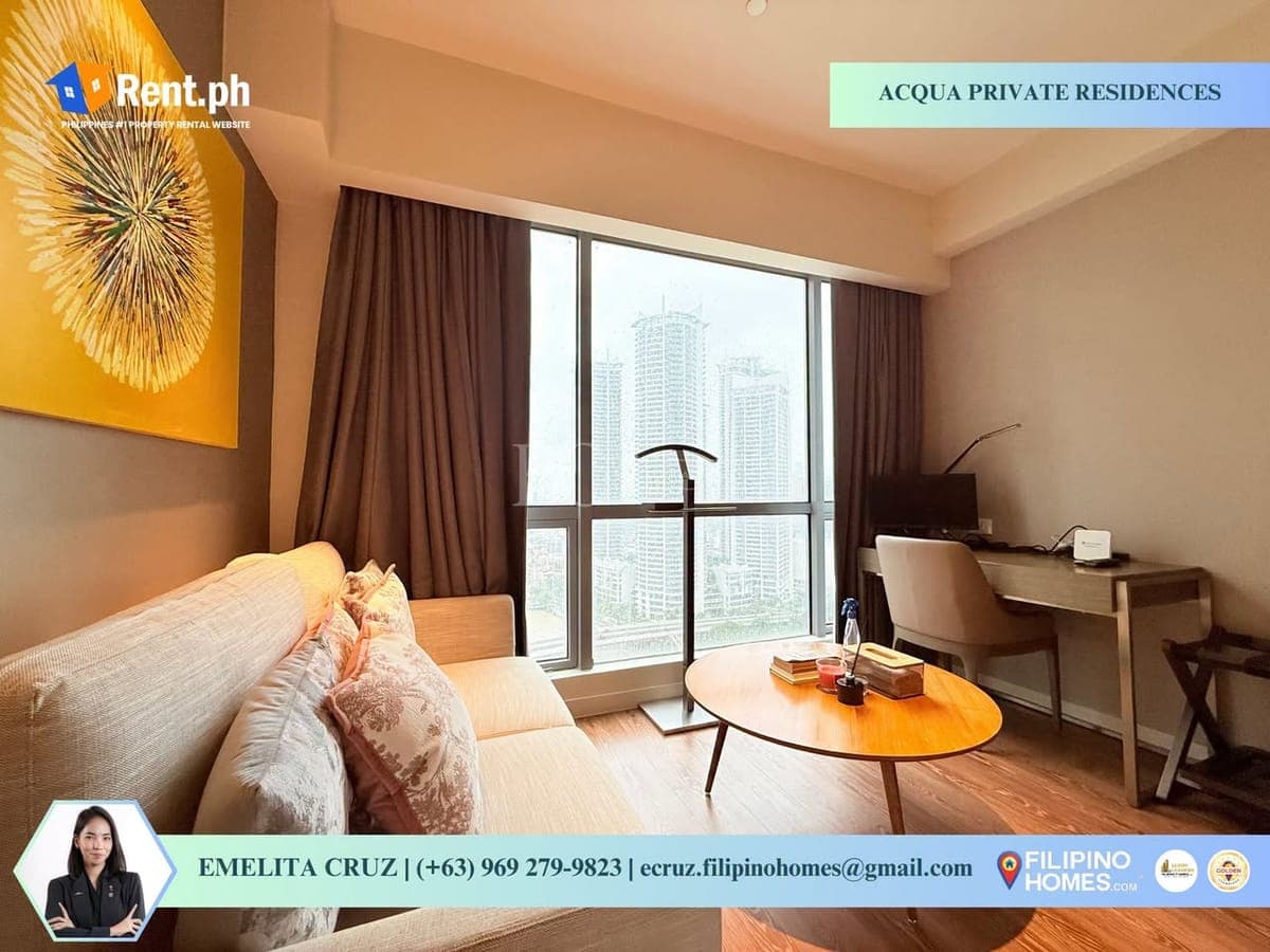 HOTEL VIBE STUDIO WITH ROCKWELL VIEW FOR LEASE AT NOVOTEL SUITES AT ACQUA PRIVATE RESIDENCES - photo 2