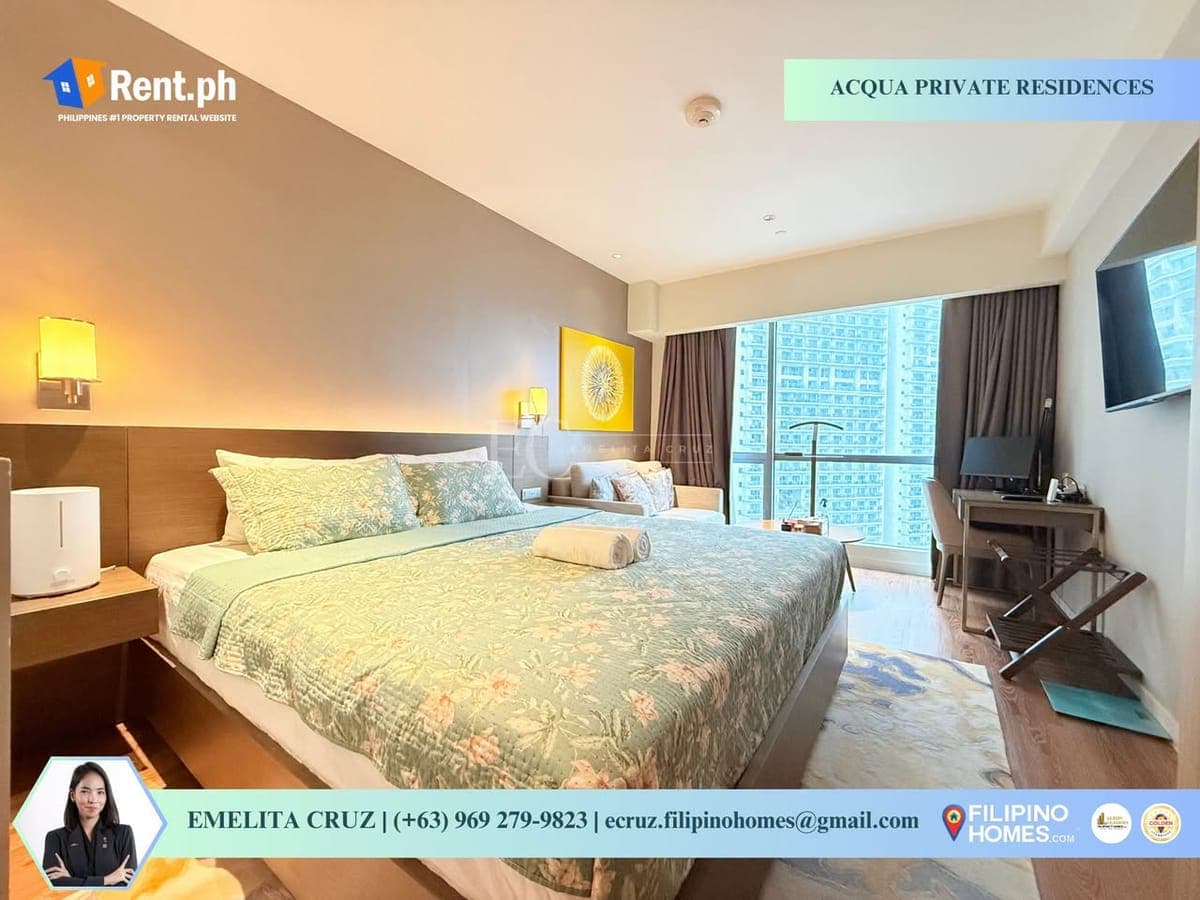HOTEL VIBE STUDIO WITH ROCKWELL VIEW FOR LEASE AT NOVOTEL SUITES AT ACQUA PRIVATE RESIDENCES - photo 4