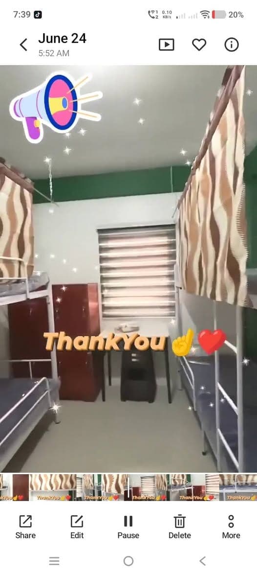 Hello Guys! 1slots each room!Available LadyBedSpacer here.. Near and walking distance at MRT (Shaw/B... - photo 1