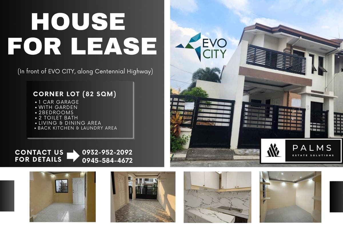 FOR RENT:Prime House & Lot in Kawit, Cavite! Along National Road in front of Evo City