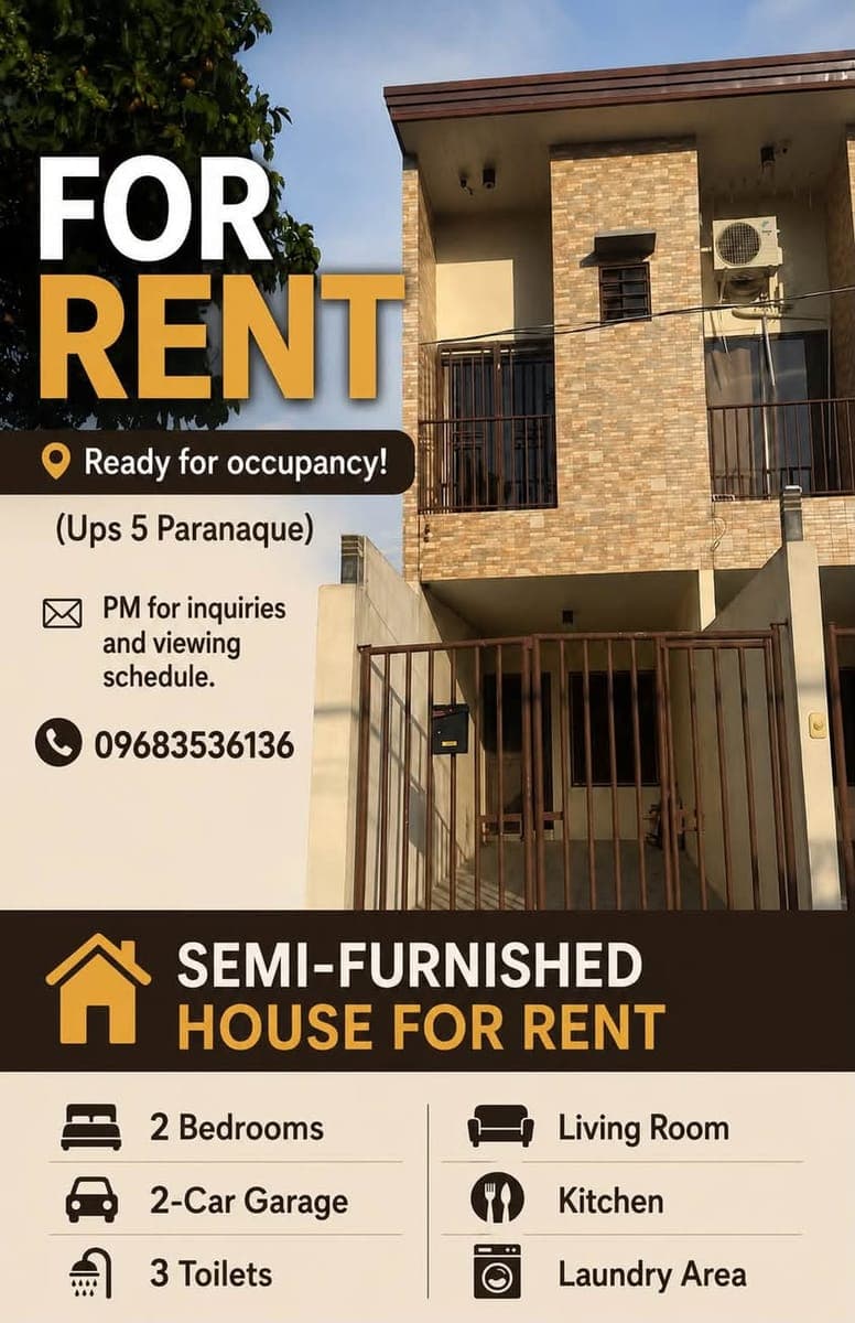 🏠 FOR RENT – Semi-Furnished House ✨ - photo 1