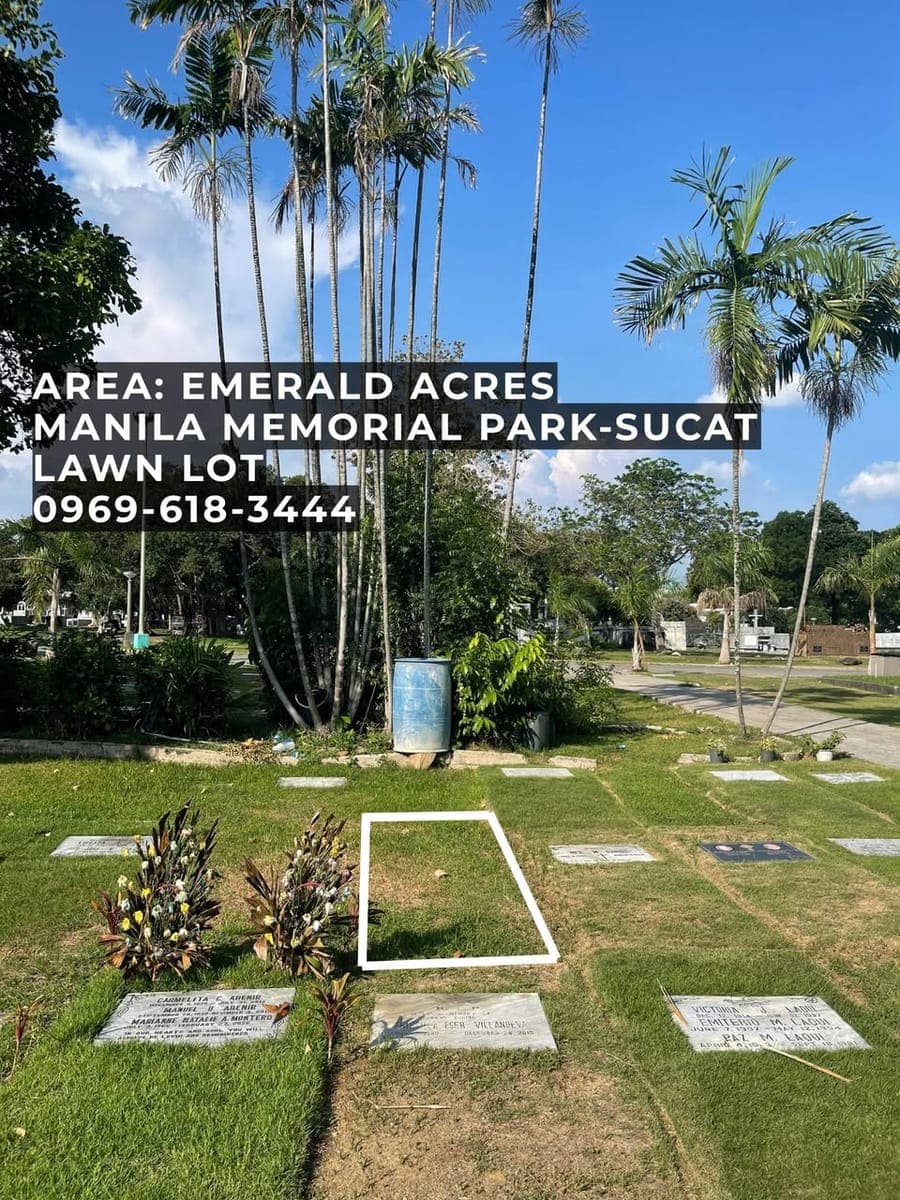 AVAILABLE LAWN LOT – MANILA MEMORIAL PARK SUCAT ✨ - photo 1