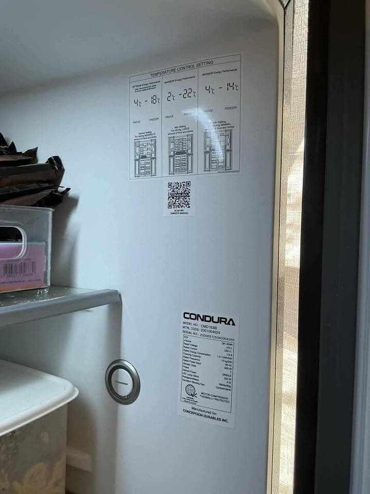 Dual Inverter No Frost Condura Refrigerator - 4 Doors - photo 4