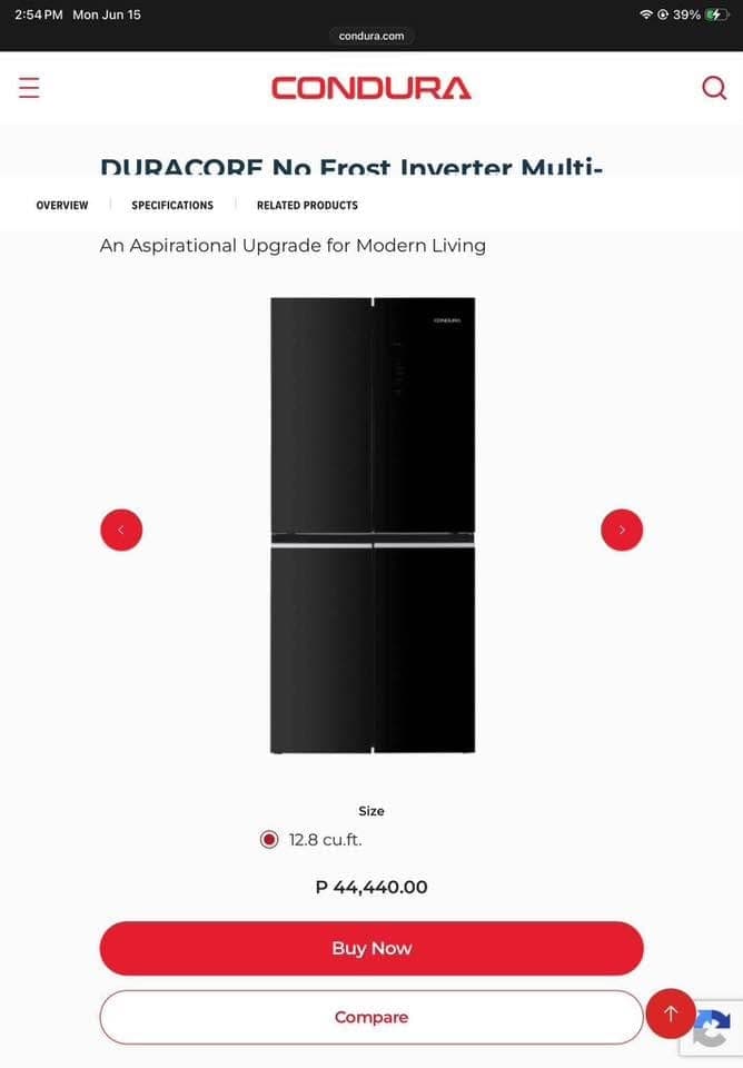 Dual Inverter No Frost Condura Refrigerator - 4 Doors - photo 5