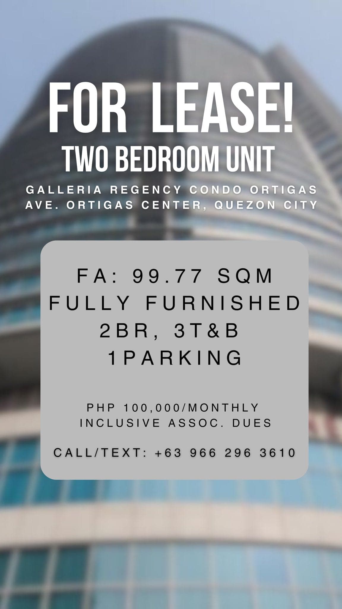 For Rent: 2bedroom Fully Furnished Galleria Regency Condominium - photo 8