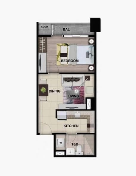 For Lease: Bare 1 Bedroom Unit at Park McKinley West, BGC - photo 4