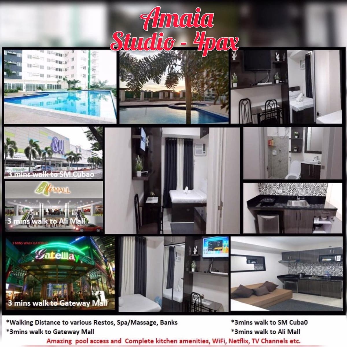 Direct owner- Cubao condo for RENT: 15k.   shortwalk Gateway, mrt cubao, araneta:  +63 925 894 6337 - photo 1