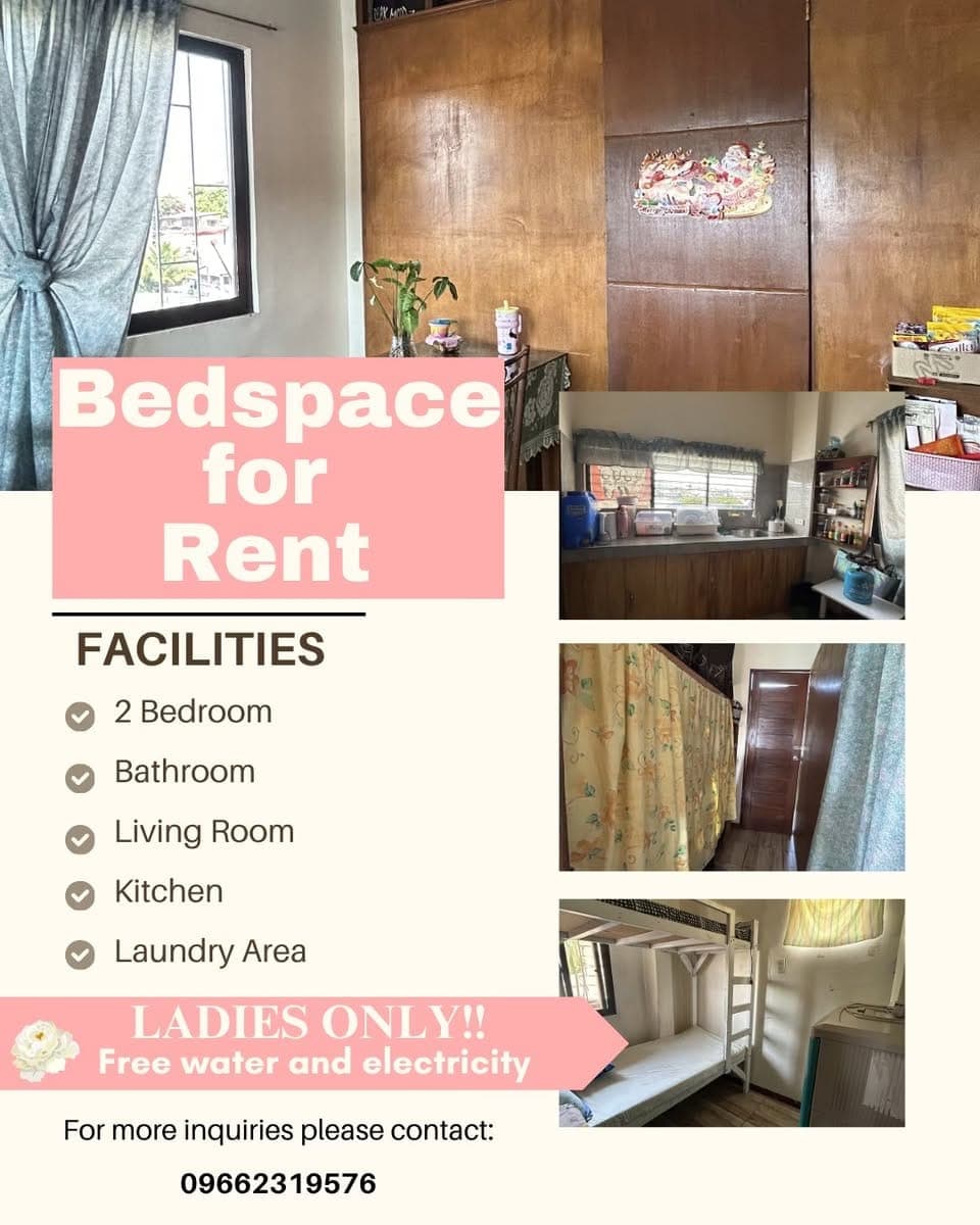 🌸BEDSPACE FOR LADIES ONLY!!🌸 - photo 1