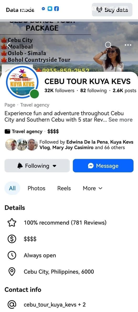 Legit Cebu-Bohol Local Direct Operator Cebu Tour Kuya Kevs - photo 1