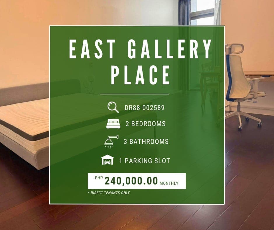 FOR LEASE: Spacious High-Floor 2 Bedroom Unit at East Gallery Place, BGC - photo 2