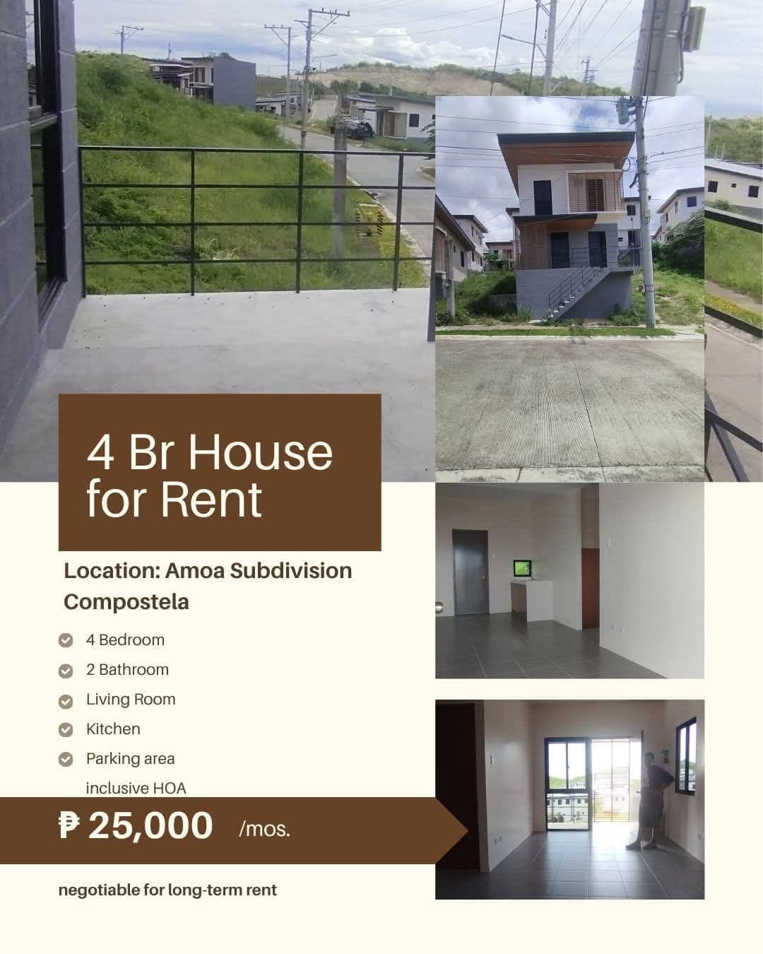 4 bedrooms  single detached house for rent in compostela