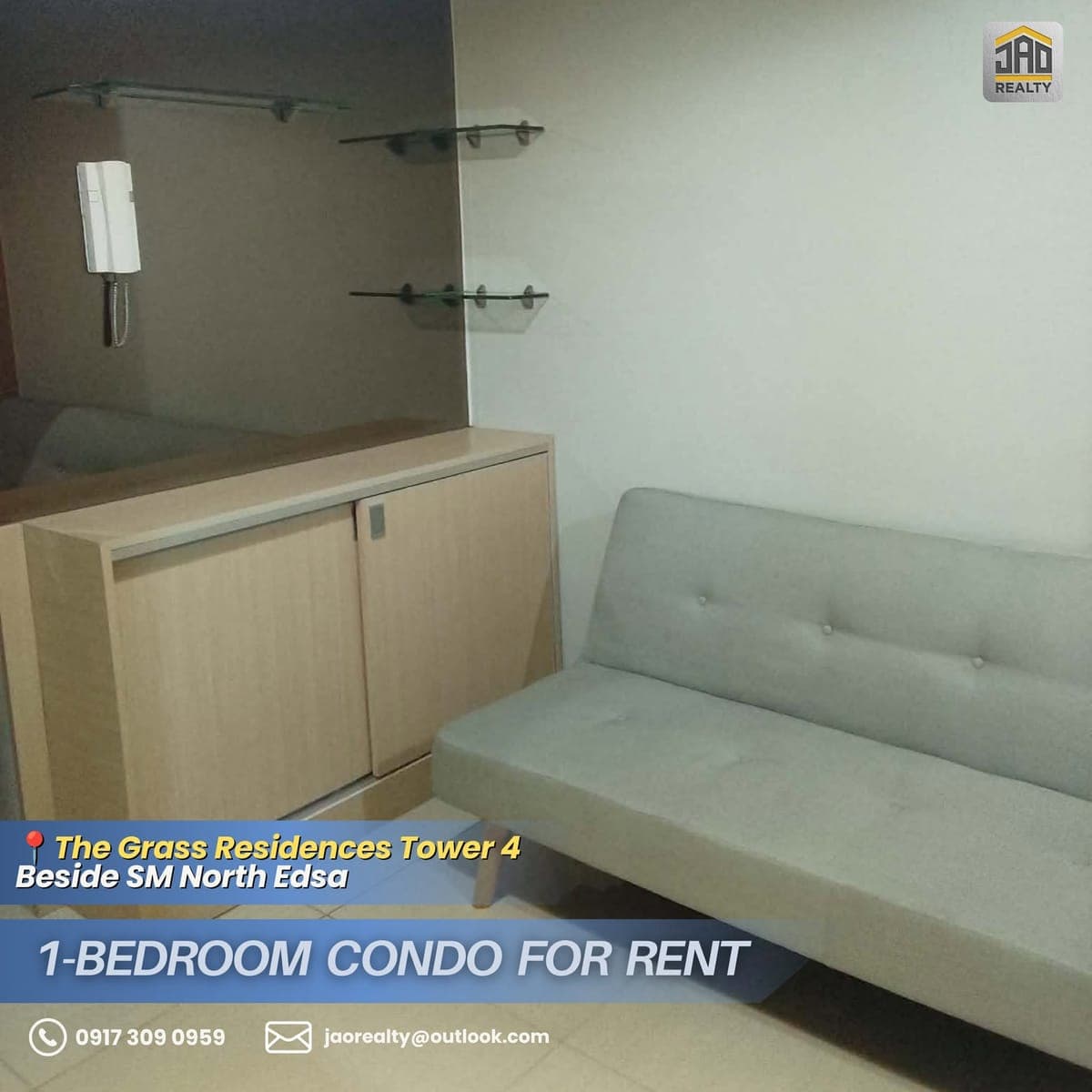 FOR RENT: 1-Bedroom Condo For Rent (Beside SM North Edsa) - photo 1