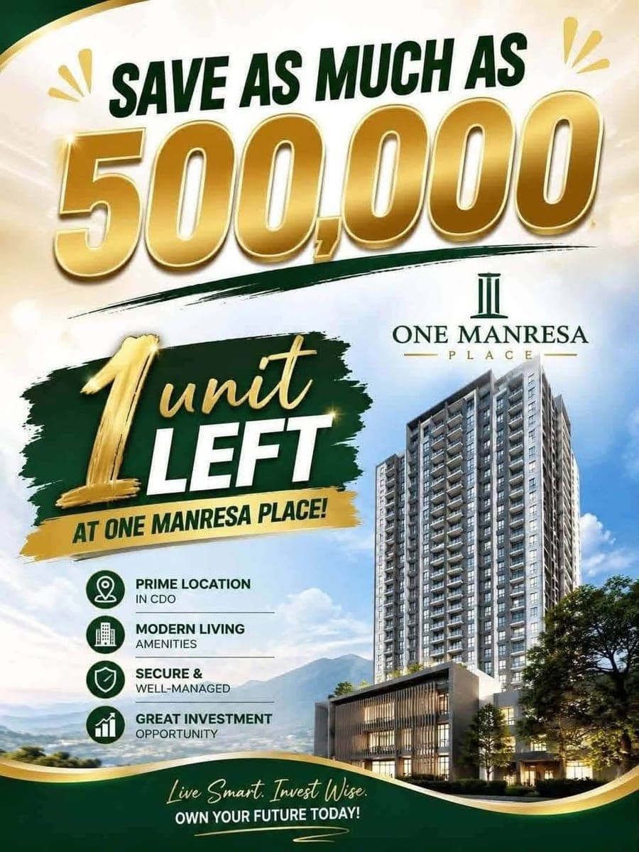 🏙️ ONLY 1 UNIT LEFT AT ONE MANRESA PLACE! - photo 2