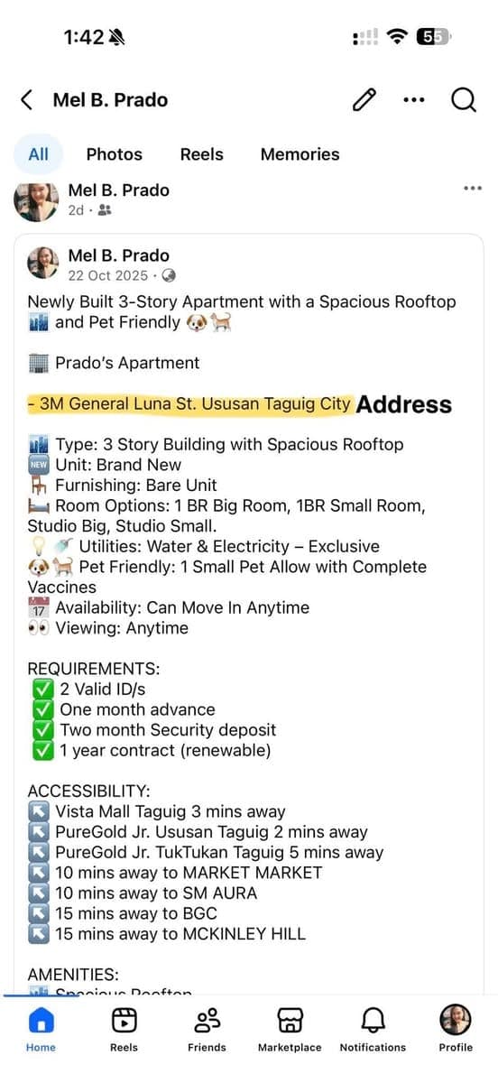 Good morning po! sa mga naghahanap po ng paupahan may available na po sakin at ito po ang address na... - photo 3
