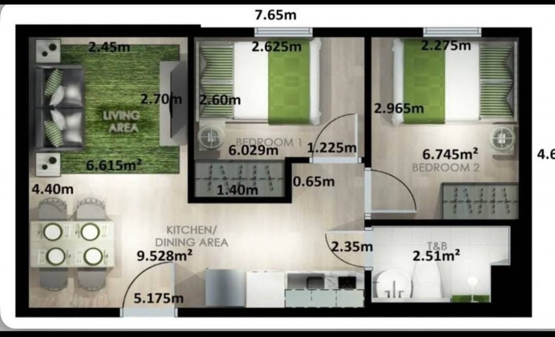 FOR RENT 35.6 SQM - photo 3