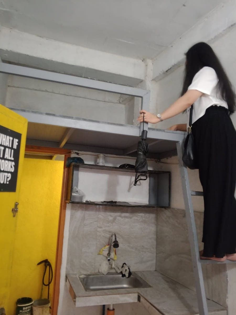 studio type loft bed good for 2 Franco st dulo new lower Bicutan teteng meat shop Franco pin location own cr at sink - photo 1