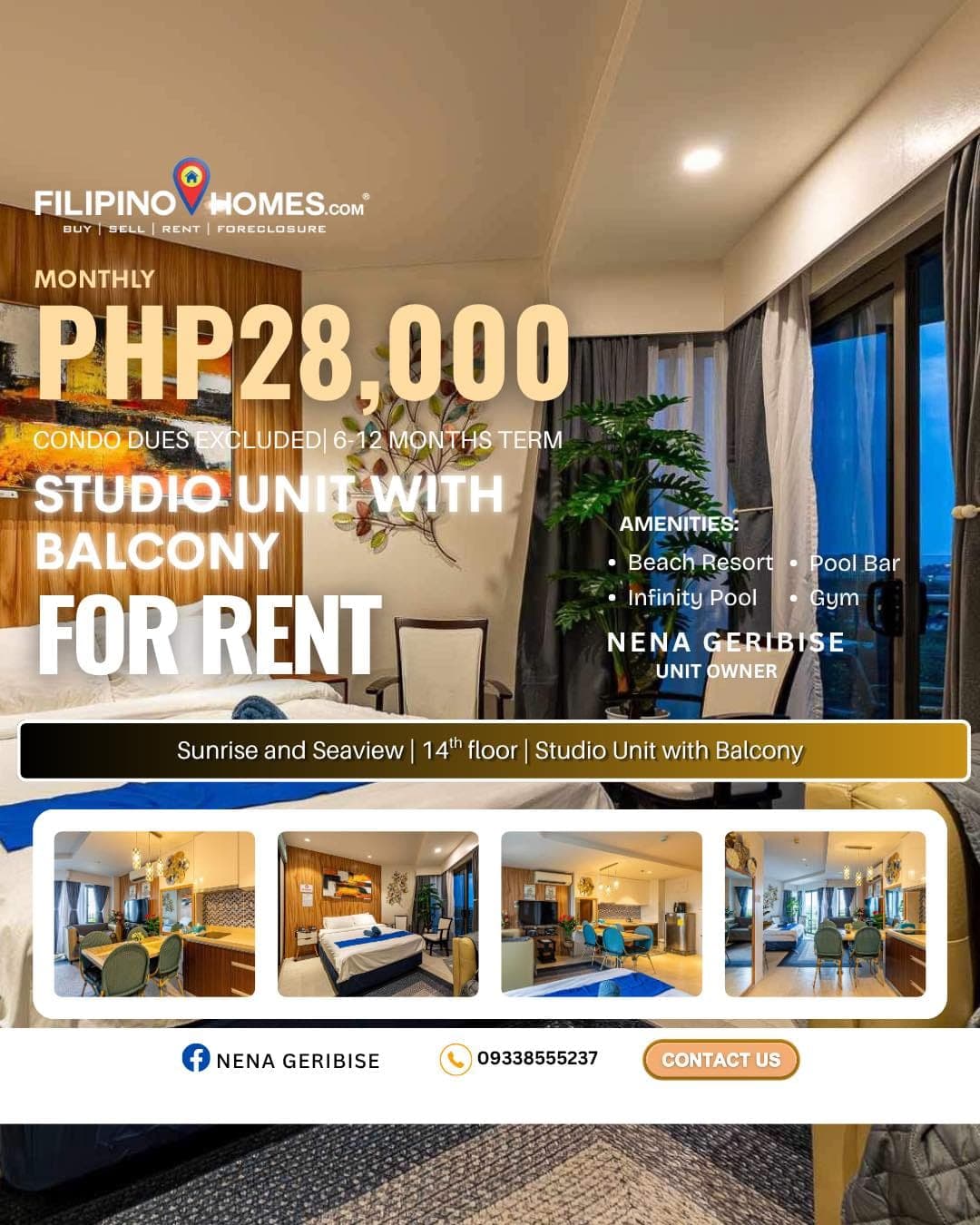 ✨ FOR RENT: Fully Furnished Studio with Balcony ✨ - photo 1