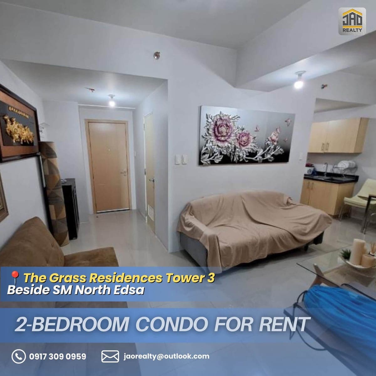 FOR RENT: 2-Bedroom Condo For Rent (Beside SM North Edsa) - photo 1