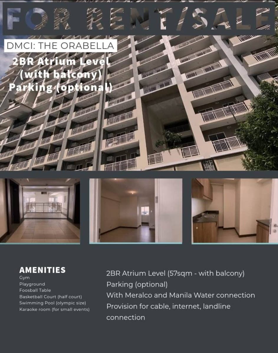 The orabella 2br condo unit for rent or sale - photo 3