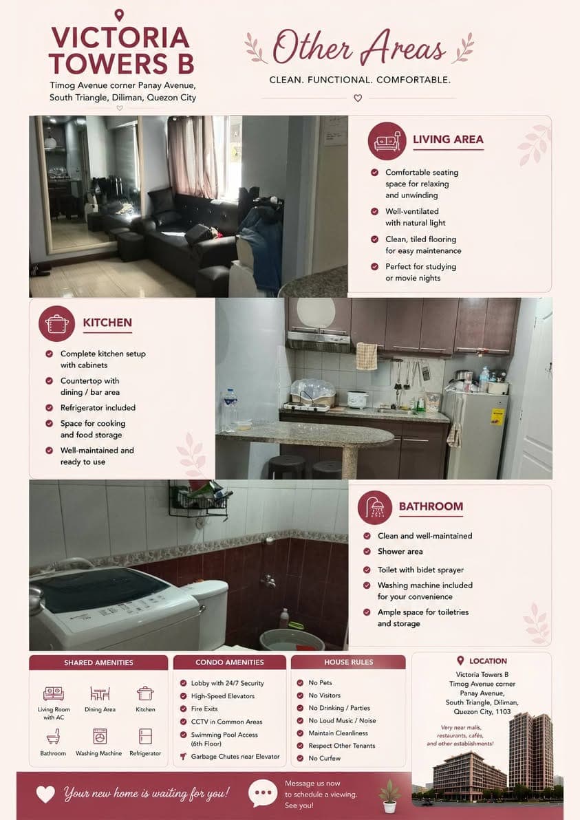 🌸 FEMALE-ONLY BEDSPACE FOR RENT 🌸 - photo 2