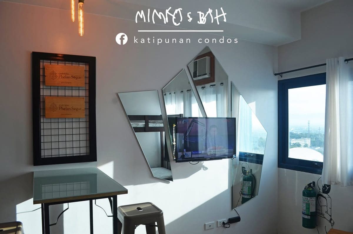 Studio type condo unit for rent in Studio A Katipunan, near Ateneo, beside The Pop Up - photo 1