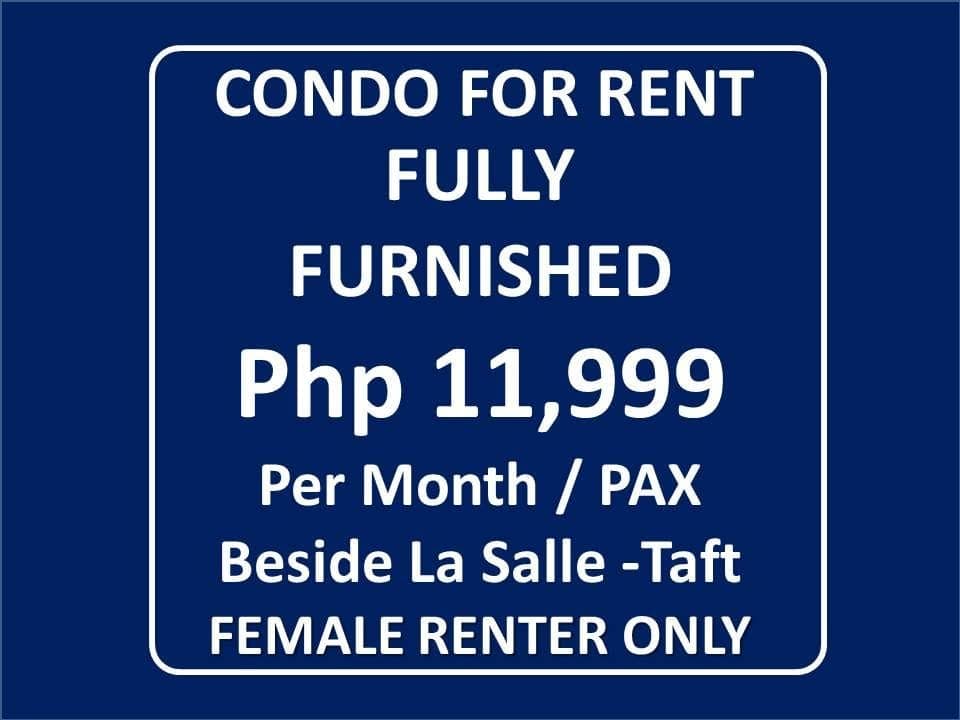 **CONDO for LEASE/RENT-****BESIDE LA SALLE TAFT. FULLY FURNISHED** - photo 2