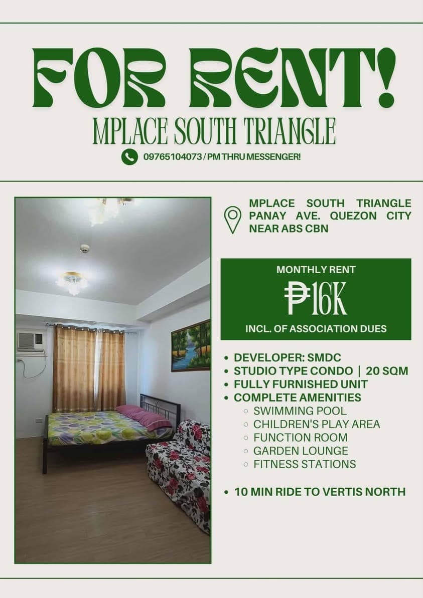 FOR RENT STUDIO UNIT CONDO - photo 1