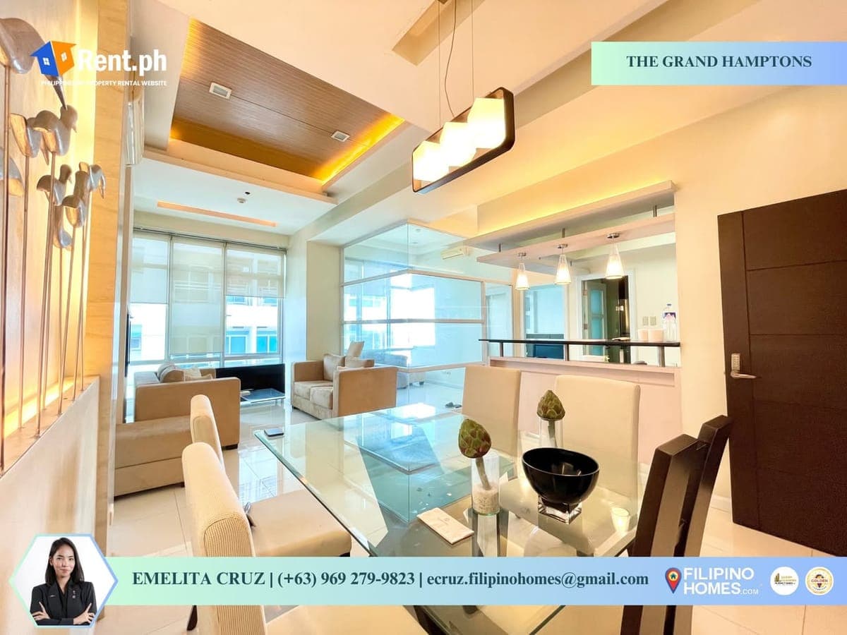 COZY 2BR FURNISHED UNIT FOR LEASE AT THE GRAND HAMPTONS, BGC - photo 3