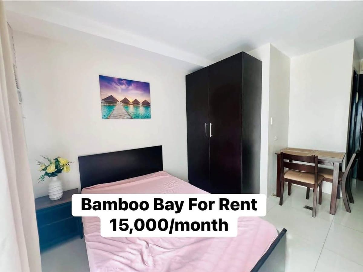 For Rent Furnished Studio Unit (23sqm) with step-up Balcony  in Bamboo Bay Community, Hernan Cortes... - photo 1