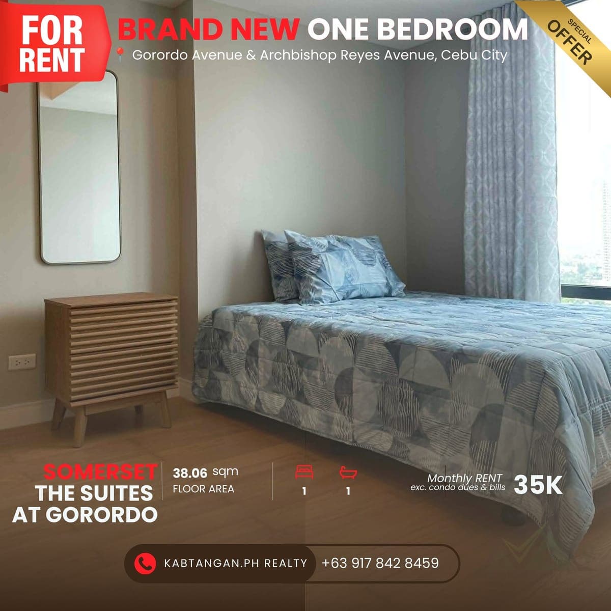 🚨 FOR RENT | LUXURY FULLY FURNISHED 1-BEDROOM CONDO IN CEBU CITY🏙️✨ - photo 1