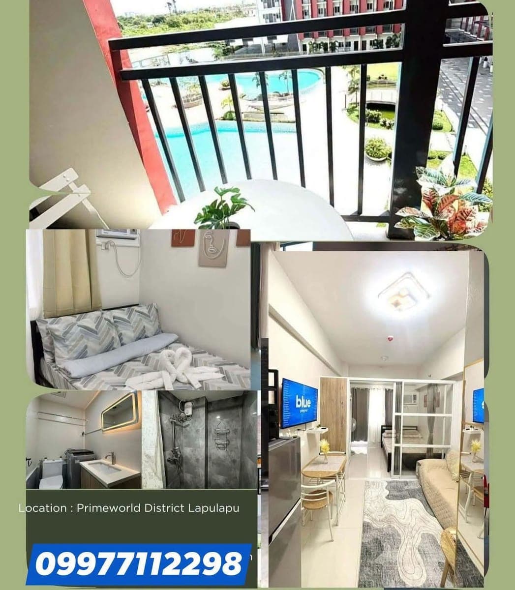 🏢 FOR RENT | 1BR with Balcony – Primeworld Mactan - photo 1