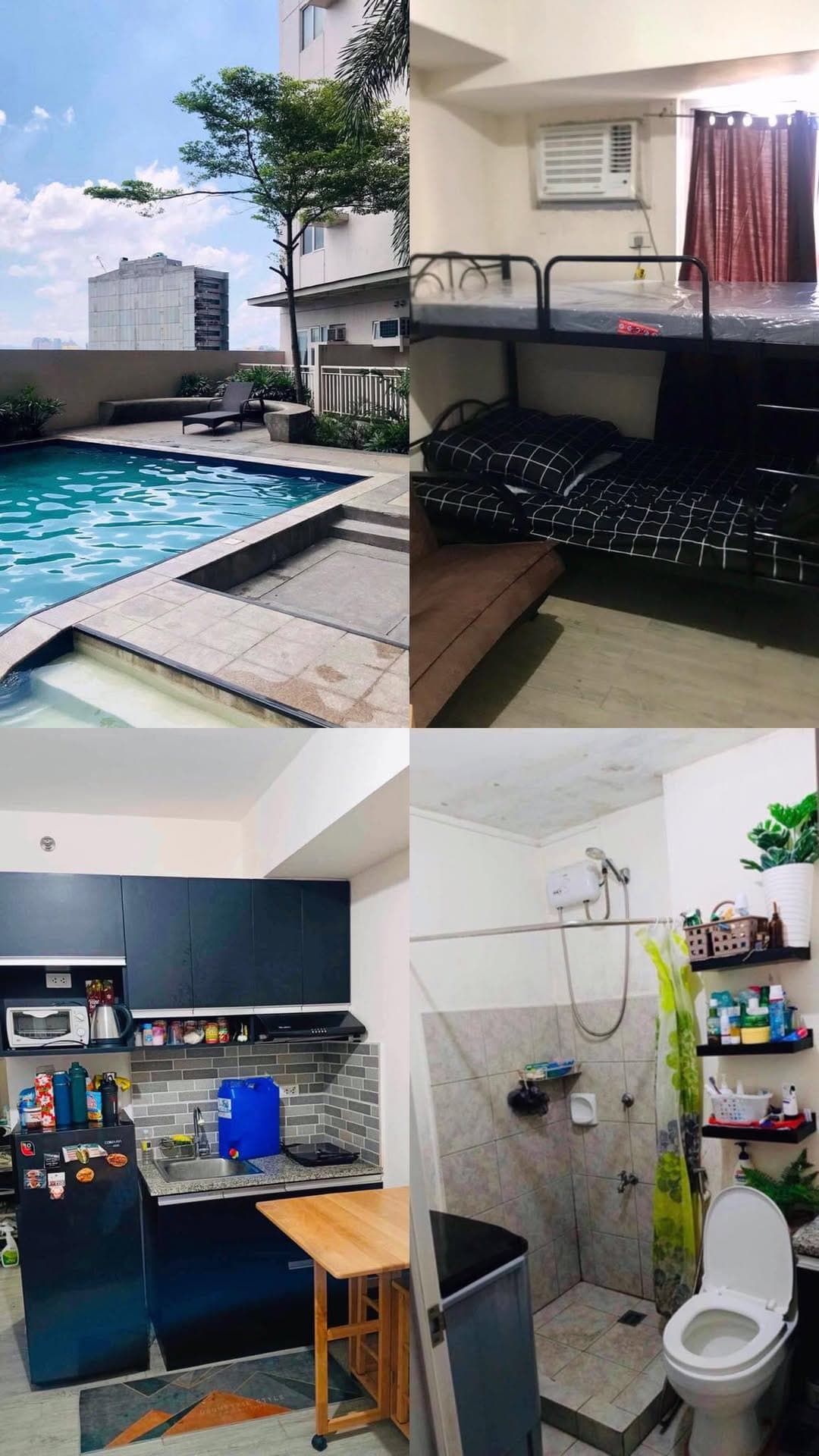 CONDO BEDSPACE MOVE IN ASAP‼️ ( Studio type, For long term, 6mos minimum )