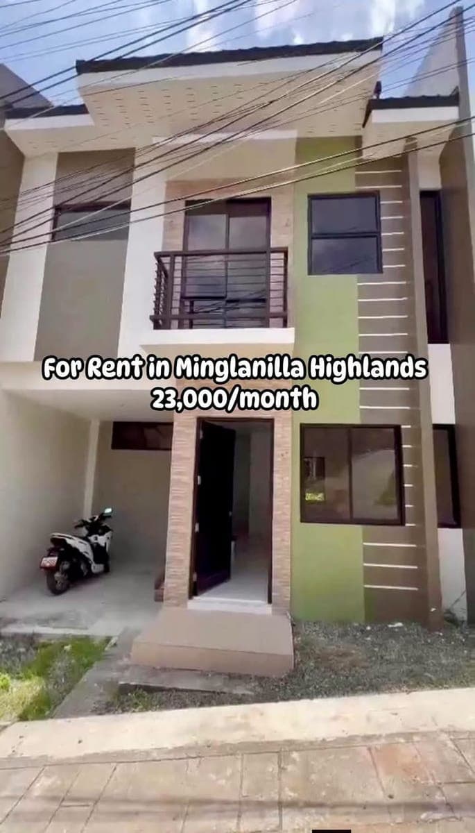 For RENT Semi Furnished Townhouse end unit in Minglanilla Highlands, Tubod Minglanilla, Cebu - photo 1