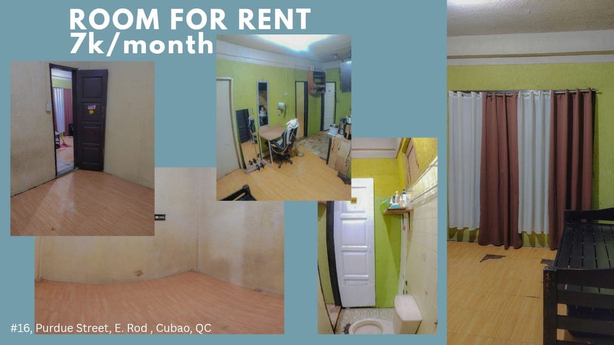 AVAILABLE 1 ROOM FOR RENT ( 7,000)