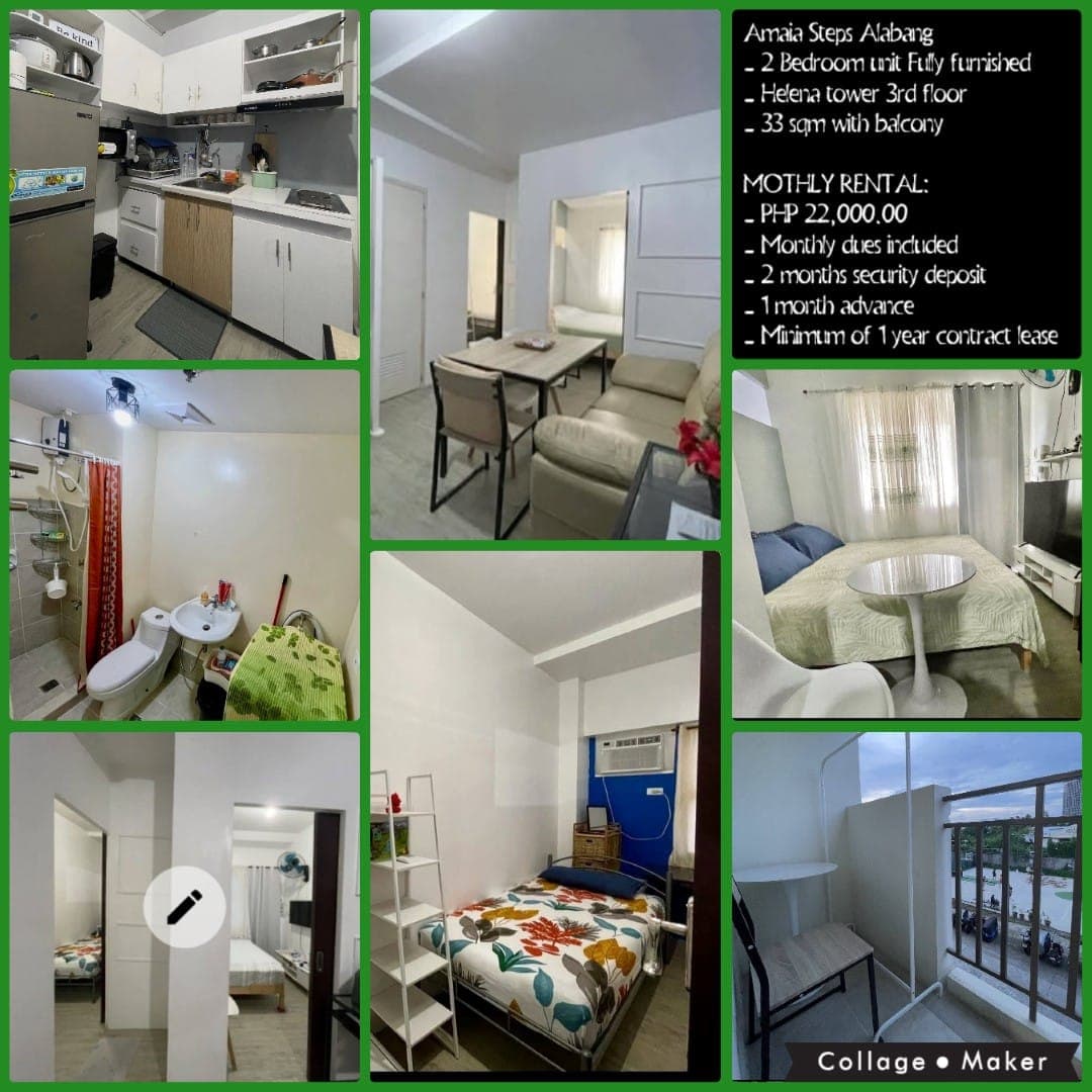 # **AVAILABLE FOR Rent at AMAIA STEPS Alabang  ** - photo 3