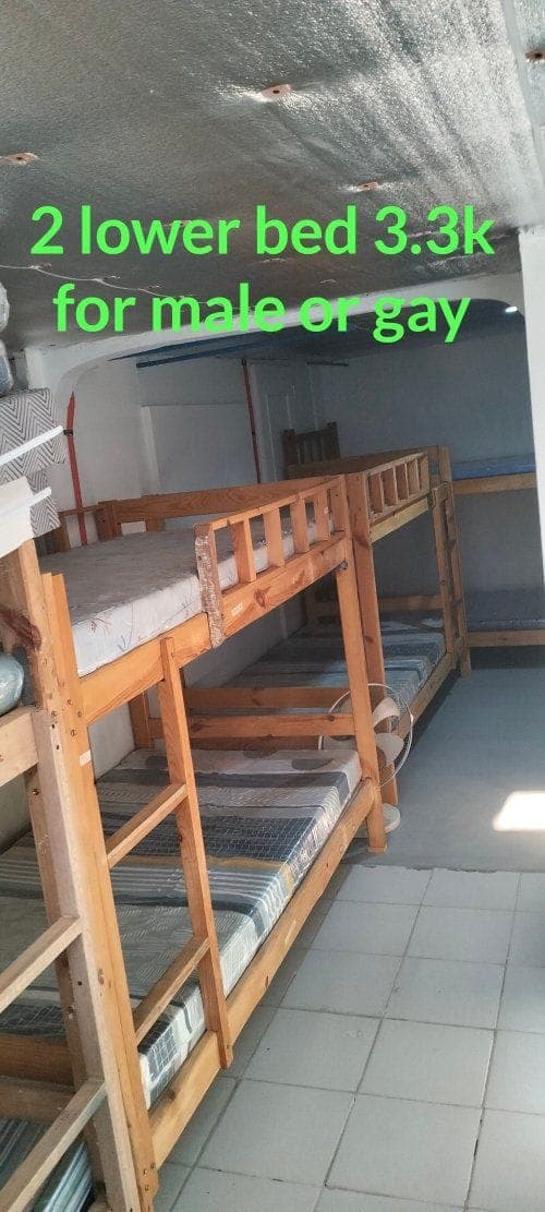 bedspace male 2 person sa room...per bed..lower bed ang vacant.included water electric..3.2k.. - photo 9