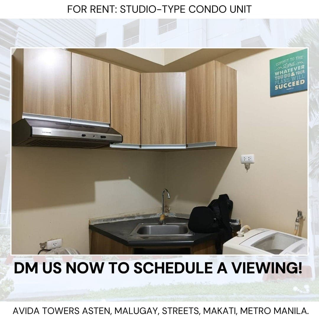 # 🌆 **FOR RENT: AFFORDABLE STUDIO CONDO IN AVIDA TOWERS ASTEN, MAKATI! ** - photo 4