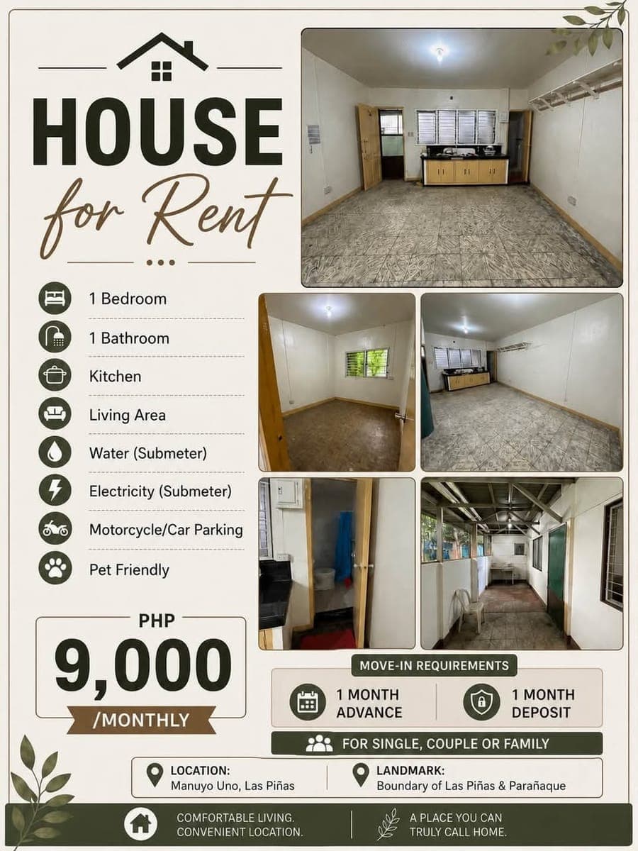 🏠 HOUSE/ROOM FOR RENT – LAS PIÑAS CITY - photo 1
