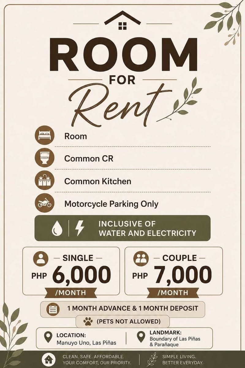 🏠 HOUSE/ROOM FOR RENT – LAS PIÑAS CITY - photo 3