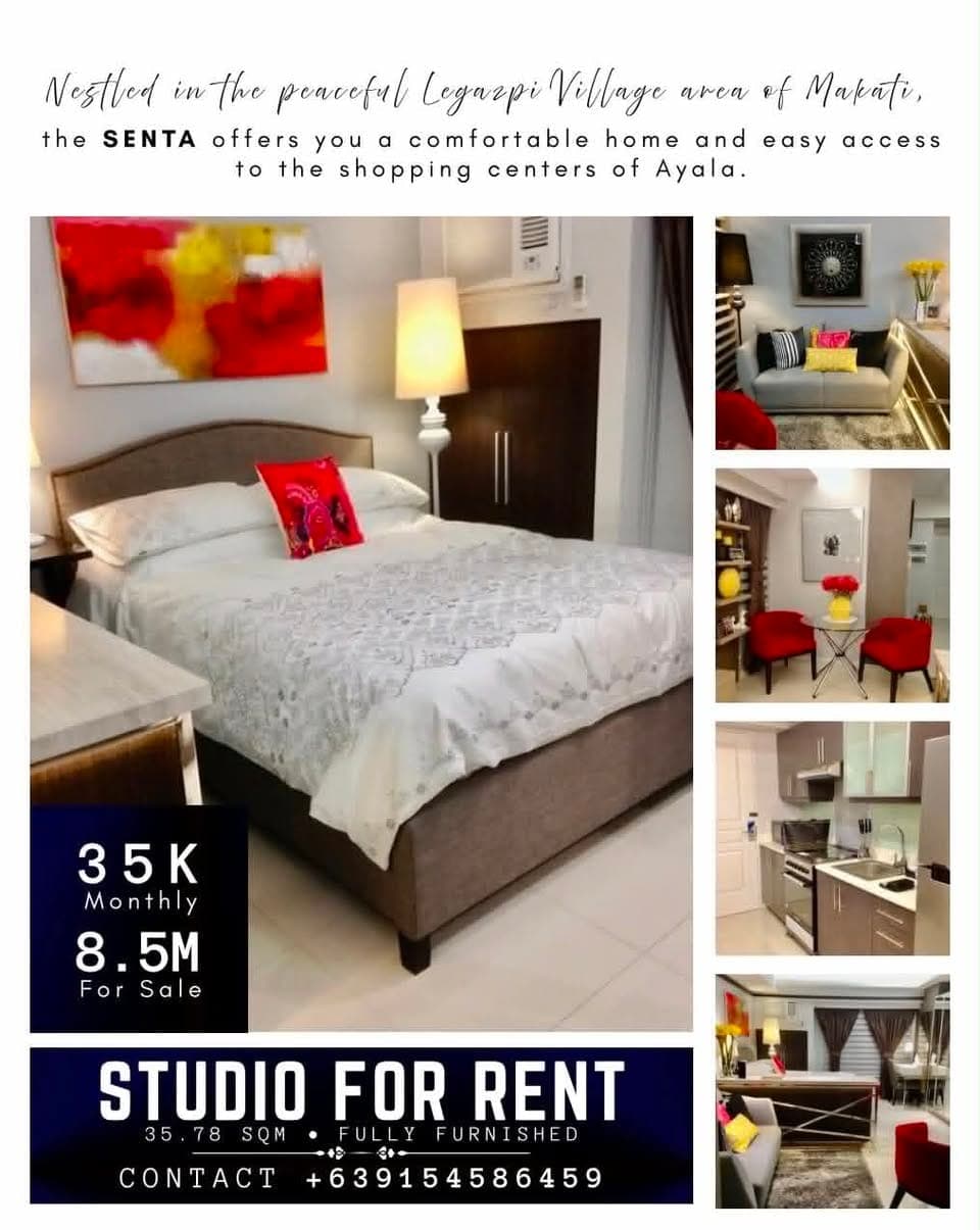 For Rent or Sale: Cozy 37 sqm Studio Unit at The SENTA by Alveo Land - photo 3
