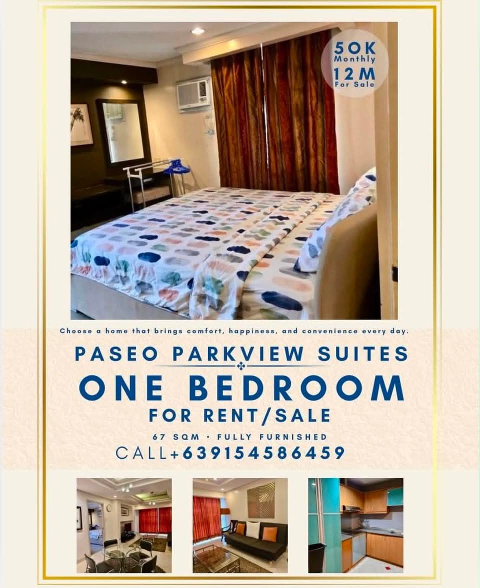 One-Bedroom Unit for Rent/Sale at Paseo Parkview Suites - photo 3
