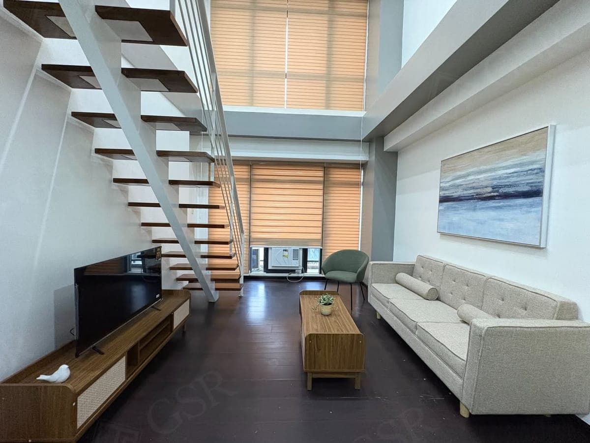 **Fully Furnished One Bedroom Unit with Balcony and Parking For Lease at Gramercy Residences ** - photo 1