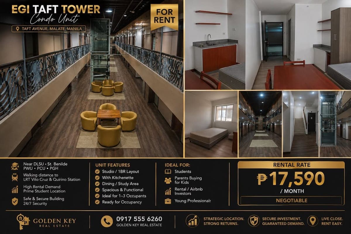✨ FOR RENT | EGI TAFT TOWER CONDO UNIT ✨ - photo 1